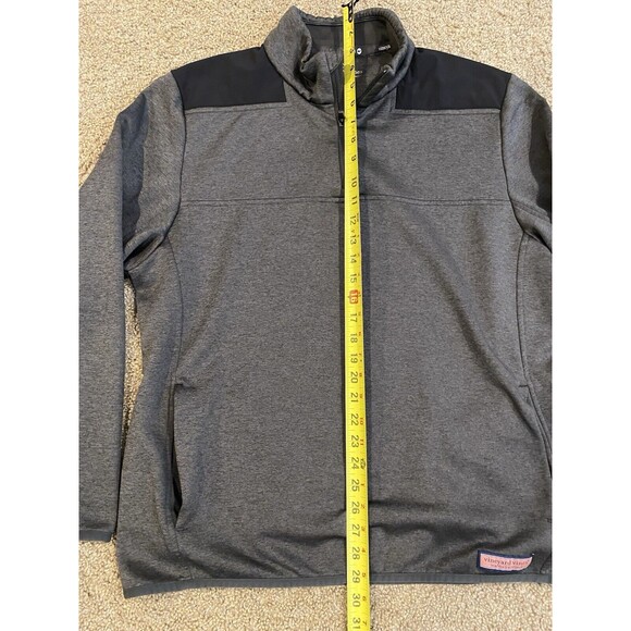 Vineyard Vines Performance Fleece Shep Shirt Pullover Gray Jacket Men's sz L - Picture 8 of 9